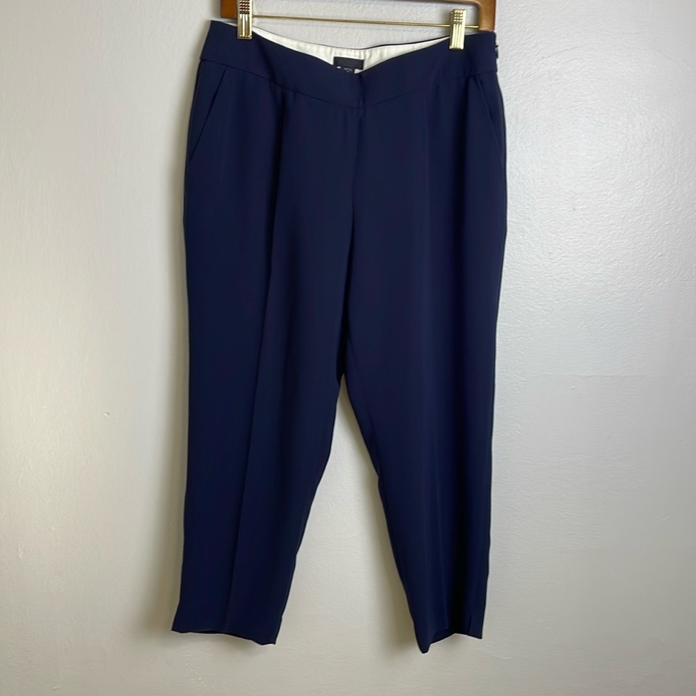J. Crew Collection Navy Ankle Pants